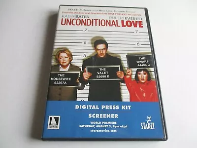 UNCONDITIONAL LOVE Digital Press Kit Screener DVD 2 Discs 2002 NEW • £13.50