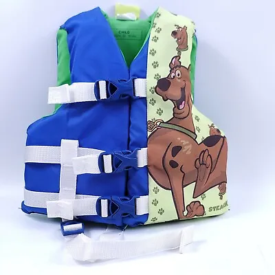 SCOOBY DOO Life Jacket Ski Vest Sterns CHILD 30-50 Lbs 20 -25  Chest Boat Safety • $22.46