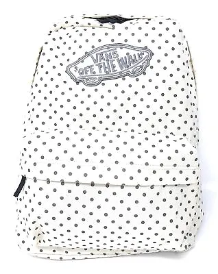 Vans Off The Wall Women's Realm Popes Vanilla Polka Dot Backpack Bag • $59