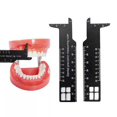 Dental Precision Measuring Ruler Gap Photography Dentistry Gauge Black • $12.35