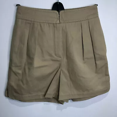 BNWT Holland And Holland Dart Fitted Gabardine Shorts UK 12 NEW High Waist Twill • £130.50