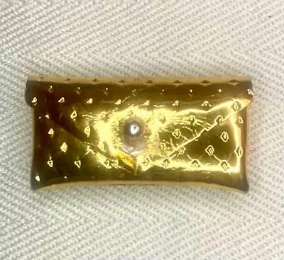 Vintage Barbie 1960s GOLD Dimpled Clutch Purse BAG Party Date Silken Flame EX! • $7.99