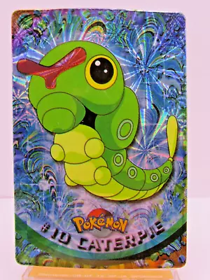 90's Pokémon Vending Holo STICKER Card Topps TV Animation #10 Caterpie • $0.99