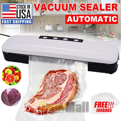 $37.89 • Buy Vacuum Food Sealer Automatic Food Preservation Dry Wet Pack Machine W/ 10 Bags