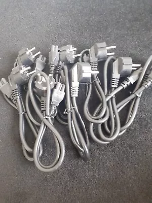 12 X 2 Pin EU 3 Prong Kettle Lead Power Cable For Laptop Charger Adapter  • £35.99