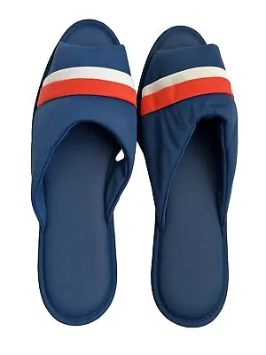 Vintage Slippers House Shoes Granny Chic Cottage Core Navy  NOS Large 8-9 • $24.99