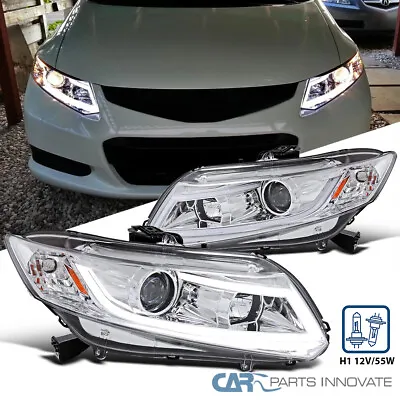 Fits 2012-2015 Honda Civic LED Strip Projector Headlights Lamps Left+Right 12-15 • $286.95