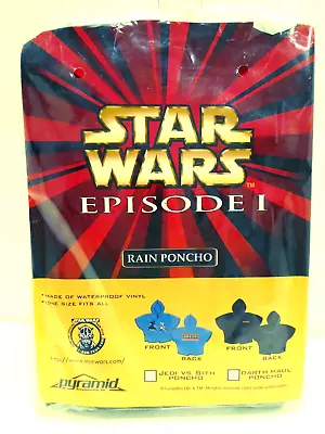 Star Wars Episode 1 Darth Maul Rain Poncho • $14.99