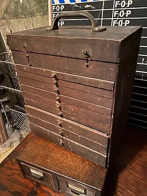 1900s Table Top Cabinet Apothecary Industrial Primitive Country Farmhouse • $485