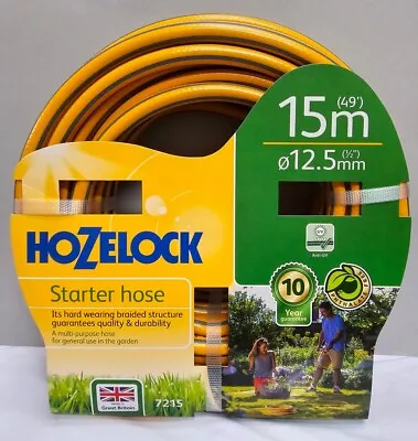 Hozelock Starter Garden Hose Pipe - 15m 4 Layers Reinforced BRAND NEW  • £19.90