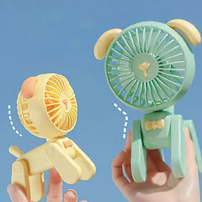 Desk Fan Fan Cute Pet Decoration Dog For Many Occasions Portable Rechargeable • $17.09
