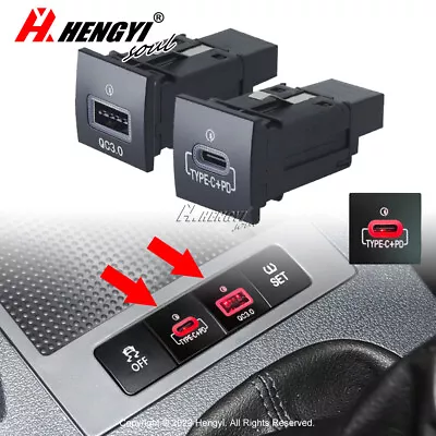 USB QC3.0 Charger PD Kit For VW Jetta MK6 2010-14 Golf GTI R-Line 2006-2013 MK5 • $19.49