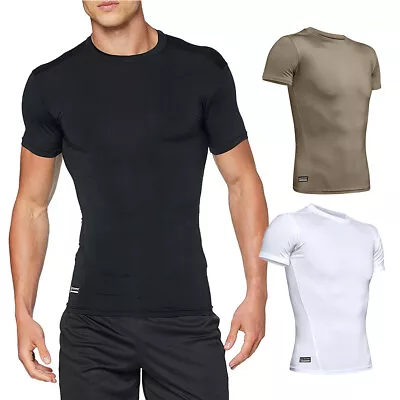 Under Armour Men's T-Shirt UA Tactical HeatGear Compression Active Tee 1216007 • $26.88