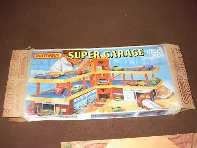 Vintage Matchbox Super Garage Set #550102 1979 Near Complete W/box & Inst. • $84.99