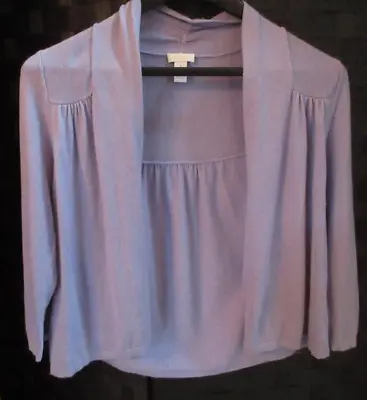 Women's Chico's Sweater Cardigan Chico's Light Purple Size 1  EUC XLB • $11.25