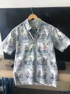 RARE Reyn Spooner  Dietrich Varez Father Damien Hawaiian Aloha Shirt! BEST OFFER • $295