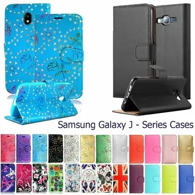Case For Samsung Galaxy J3 J5 J4 J6 Plus J8 Phone Leather Flip Card Wallet Cover • £3.99