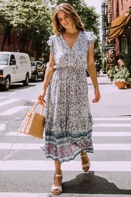 $189 • Buy Spell Dahlia MIDI Dress Size XL