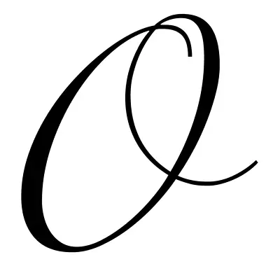 O Monogram Initial Letter Roundhand Font Vinyl Decal Sticker A1937 • $2.25