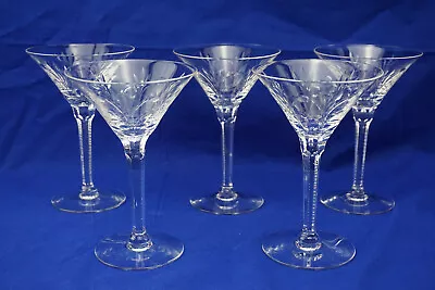 Seneca Elegance Stem 476 Cut 967 (5) Sherbet Or Champagne Glasses 6 1/2  • $45.88