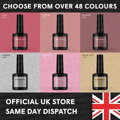 £1.49 • Buy Phoera Gel Nail Polish Soak Off Uv Led Varnish Base Top Coat Manicure Art Uk
