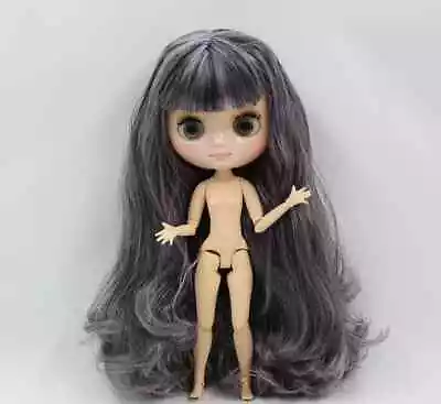 Fashion BJD Blythe Doll 8inch Middle Nude From Factory Shiny Face Mixed Hair Toy • $49.88