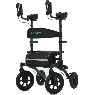 Deluxe ELENKER Rollator Walker Walking Mobility Medical Aid For Senior Green USA • $95.99