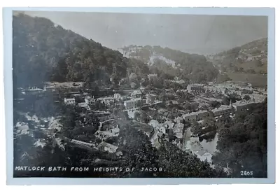 Matlock Bath From Heights Of Jacob Postcard Derbyshire Unposted • £2