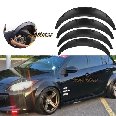 For Mazdaspeed3 JDM 4.5  Fender Flares Flexible Wide Body Kit Wheel Arches 115mm • $62.99