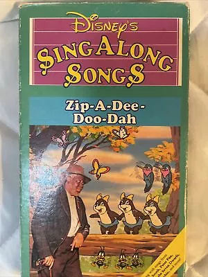 Disney's Sing Along Songs Zip-A-Dee-Doo-Dah VHS Tape RARE Vintage • $8.95