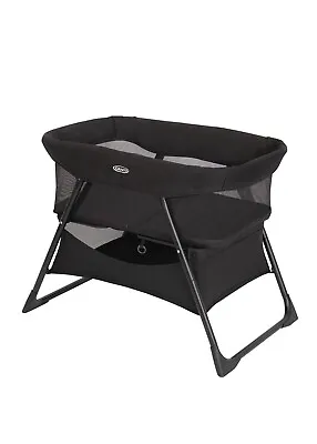 GRACO Baby Bedsite Crib Bassinet Travel Cot  0-6 Months (0-9 Kg) SIDE-BY-SIDE • £70