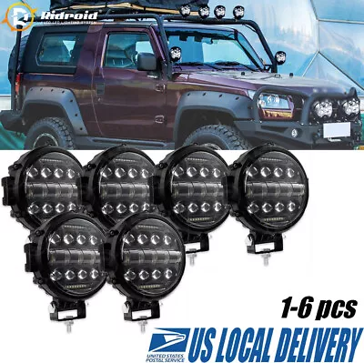 7'' Inch LED Work Light Pods Spot Flood Combo 120W Fog Lamp Offroad Driving Car • $169.99