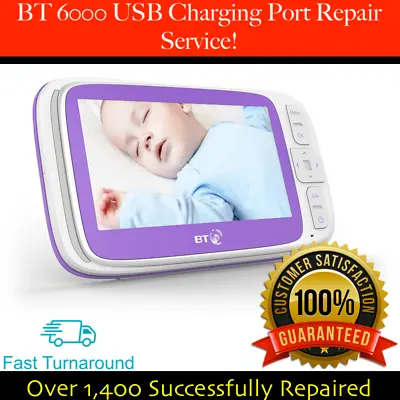 BT 6000 Video Baby Monitor Parent Unit USB Charging Port Repair Service • £22