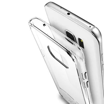 $5.45 • Buy Liquid Crystal Clear Soft Case COVER For Samsung Galaxy S8/+/S7 Edge/S6/Note 5 8