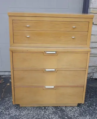 Vintage Mid Century Modern KENT COFFEY THE AUDLEY Chest Of Drawers Dresser • $225