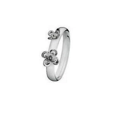 £10 • Buy Spinning Denmark Twin Bloom Ring 925 Silver RRP£38