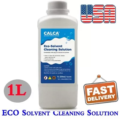 1L Compatible ECO Solvent Ink Cleaning Solution --  Fast Shipping • $29.04