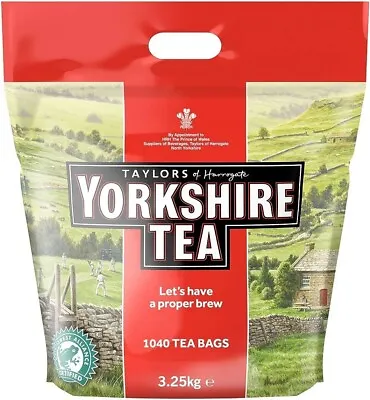 Yorkshire Tea Bags 3.25Kg 1040 Teabags • £37.98