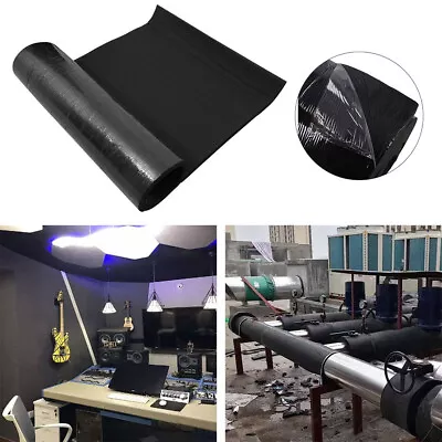 £13.95 • Buy Sound Proofing Deadening Noise Shock Heat Insulation Foam Pad Rolls Fireproof UK