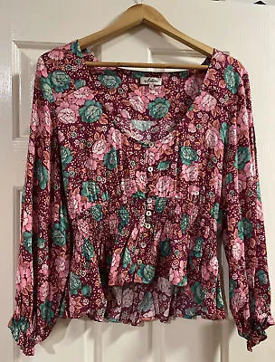 $75 • Buy Arnhem Womens Floral Long Sleeve Top Size 12