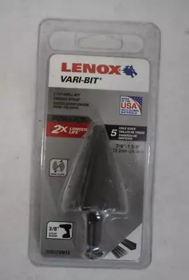 Lenox Vari-Bit Step Drill Bit 7/8 -1-3/8  Steam Oxide VB12 30912VB12 Longer Life • $48.99
