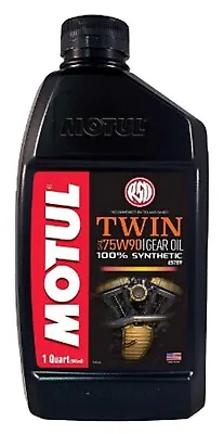 Motul® Twin Gear Oil 75w-90 100% Synthetic  1 Quart  Us * 108064 • $19.99