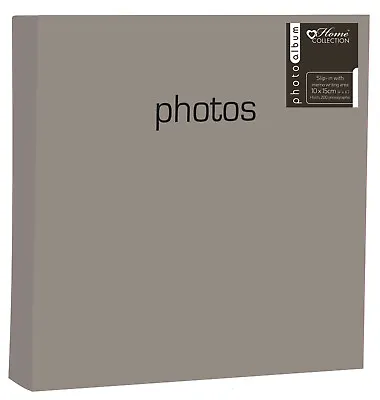SILVER PHOTO ALBUM HOLDS 200 4  X 6  SLIP IN FAMILY JOURNAL DELUXE EXECUTIVE • £8.95