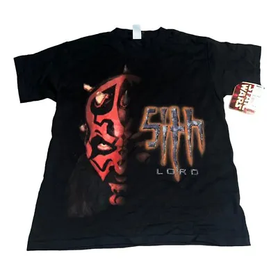 VTG 90s Star Wars Episode Maul Sith Darth Maul Shirt Size Large NWT Fits Small • $67.68