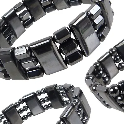 Asita Unisex Magnetic Hematite Stretchy Expandable Bracelet • £3.99