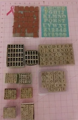 *RARE* Alphabet Rubber Stamp Sets -  Fontwerks Studio G Martha Stewart K&Co • $10