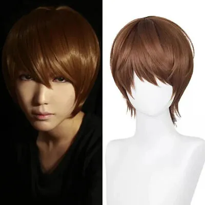 Death Note Cosplay Light Yagami Cosplay Wigs Harajuku Hairpiece Synthetic Hair • $18.86
