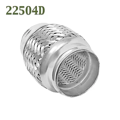 2.25  (2 1/4 ) X 4  Flex Pipe Exhaust Coupling Quality Stainless Heavy Duty • $12.88
