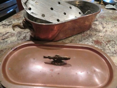 $107.99 • Buy Vintage Christian Wagner Rein Kupfer Copper Fish Poacher