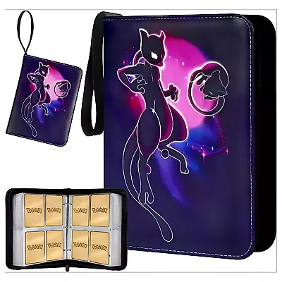 Pokemon Cards Case 400 Card Holder Binder Album Collection Pocket Trading Card • $12.95